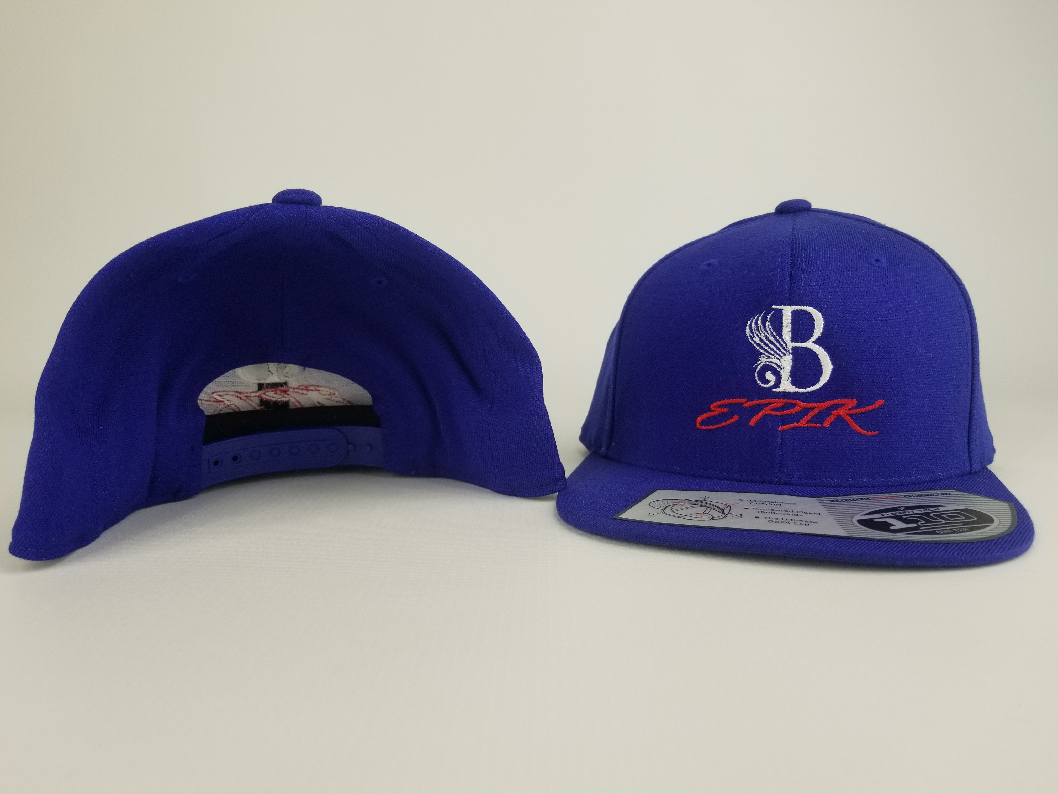 B EPIK FLAT BILL SNAPBACK Blue, White, Red