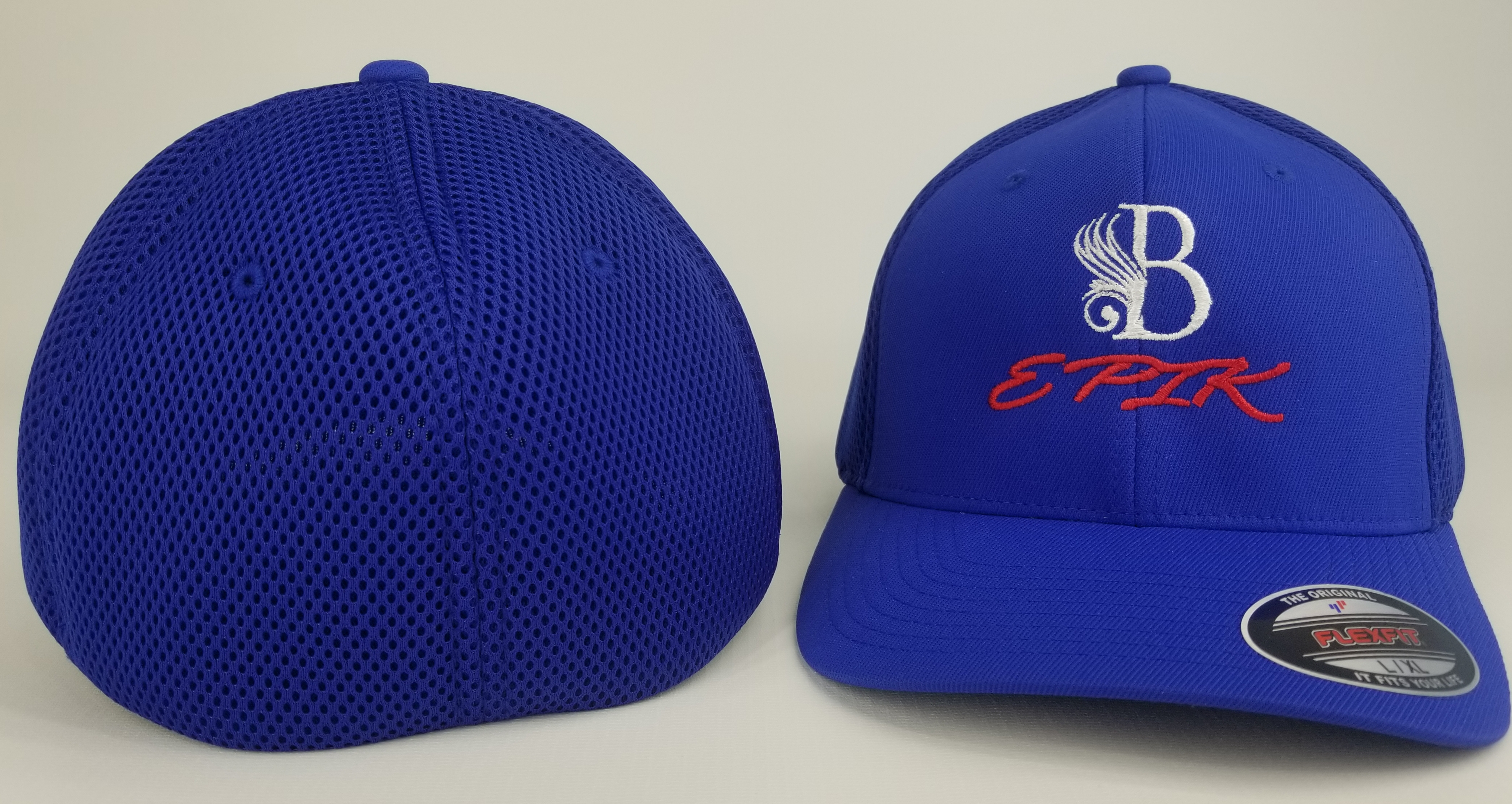 B EPIK Fitted mesh Hat Blue, White, Red