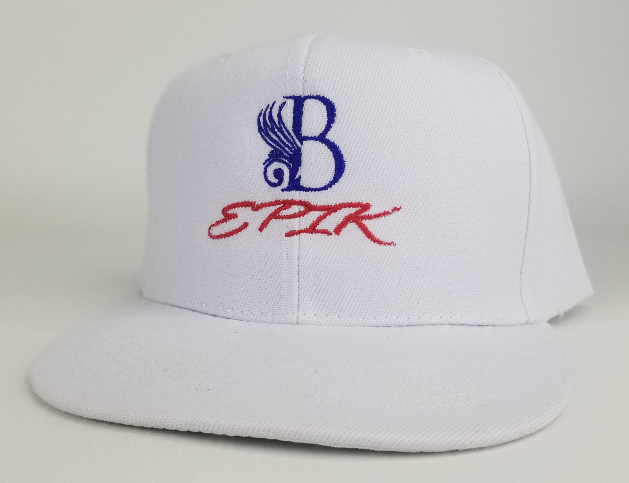 B EPIK FLATBILL SNAPBACK White, Blue, Red