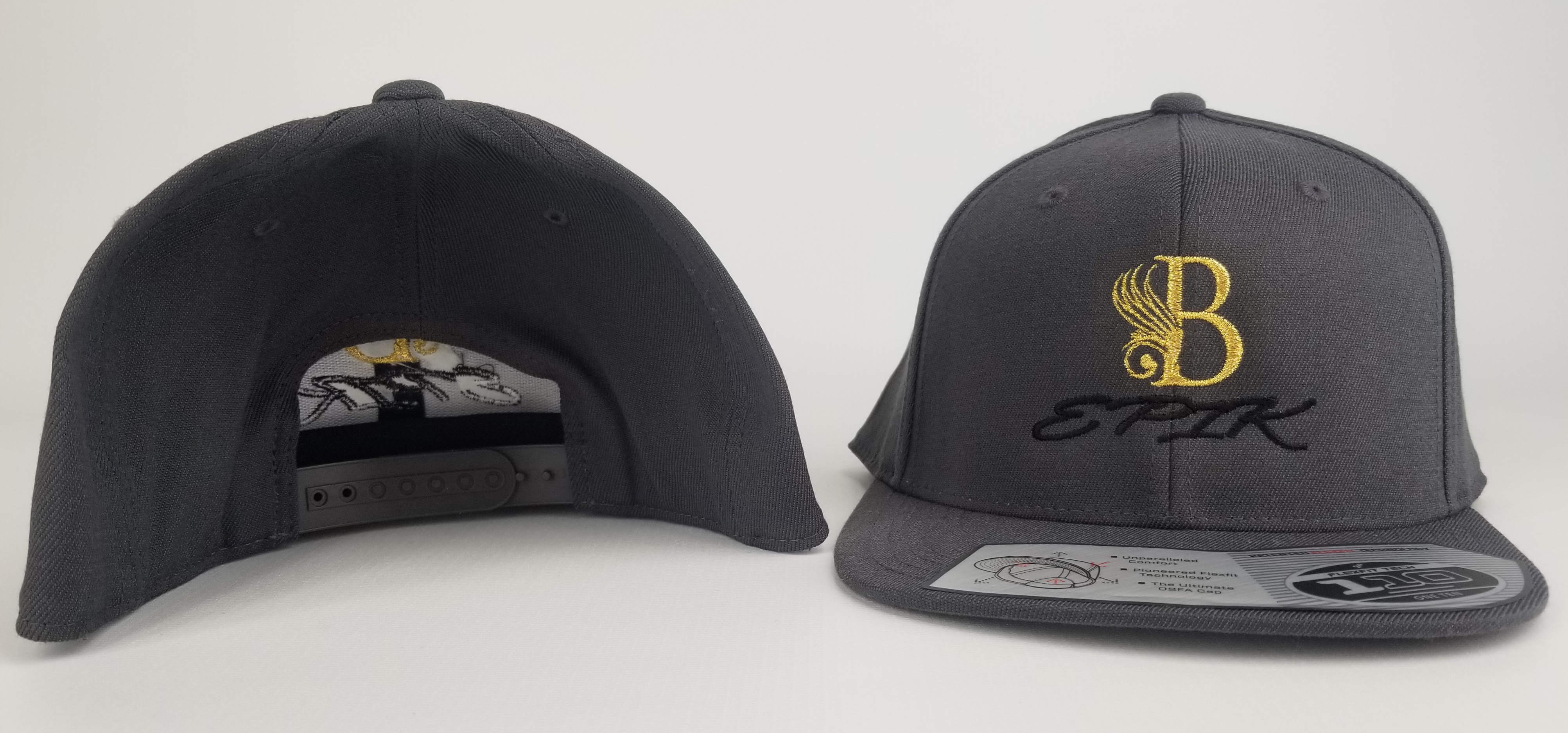 B EPIK FLATBILL SNAPBACK Grey,gold,black