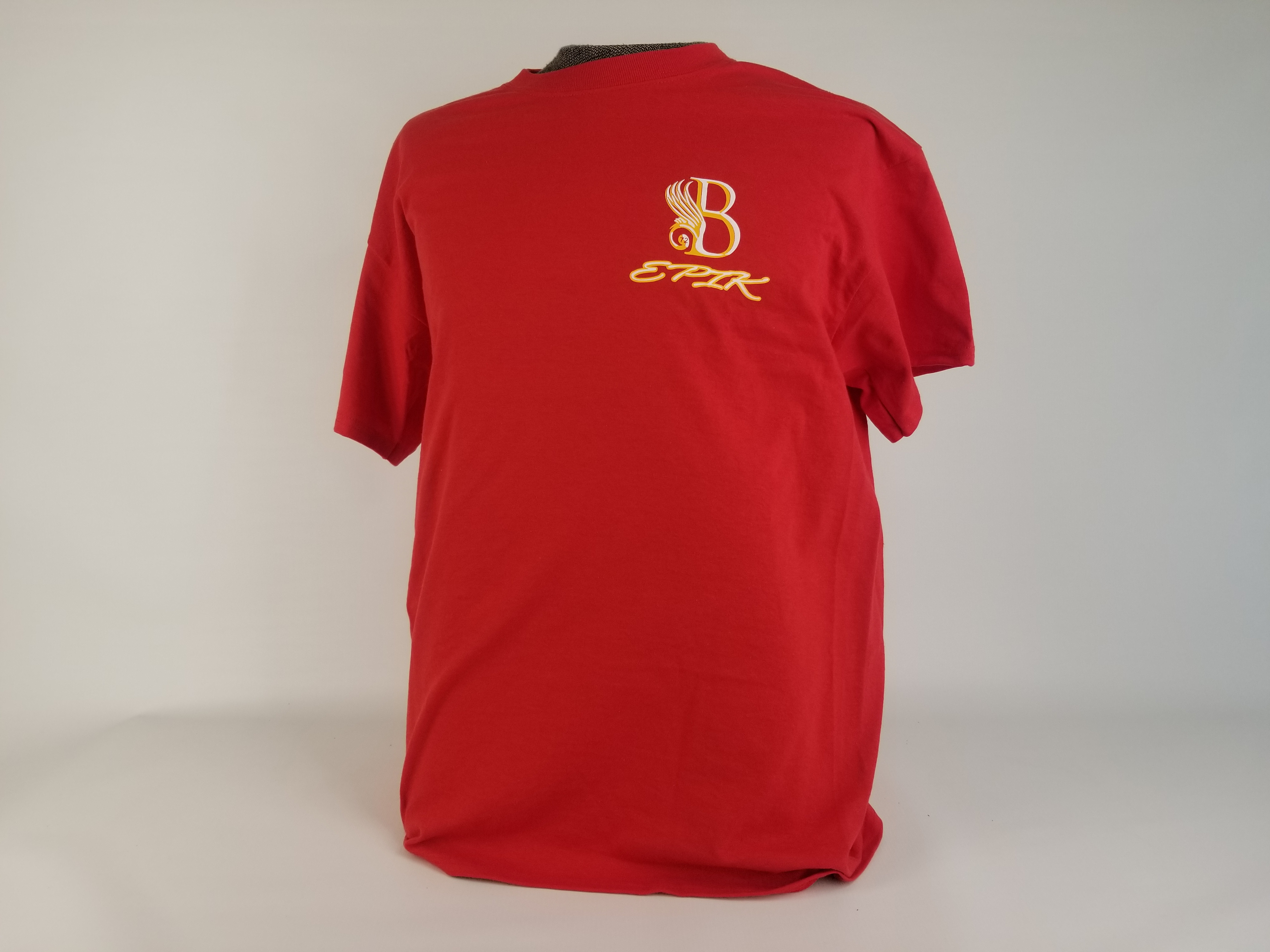 B EPIK T-SHIRT Red and Gold (50/50 Cotton/Polyester blend)