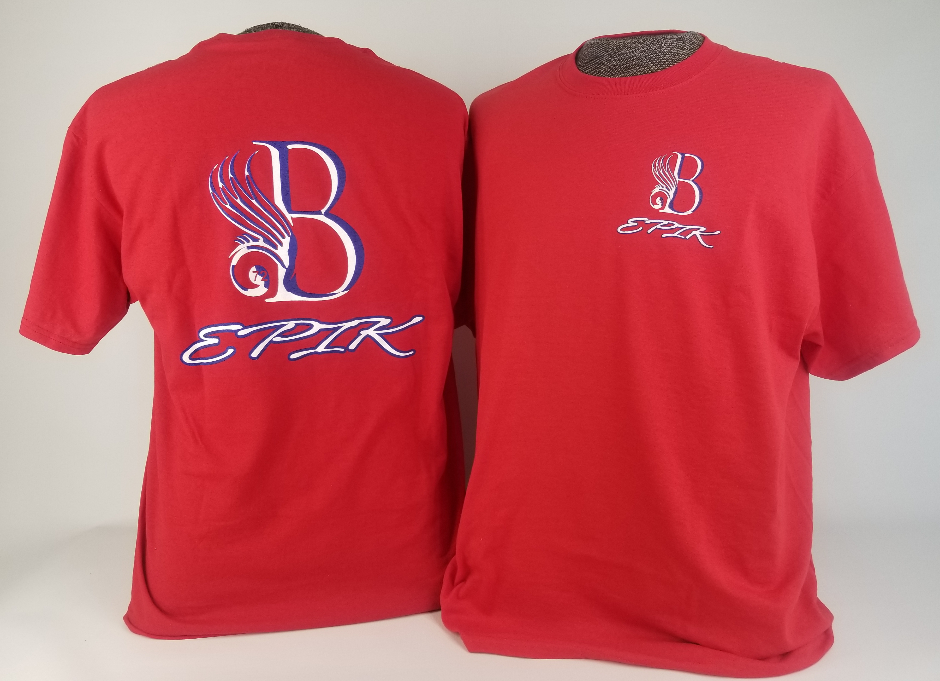 B EPIK T-SHIRT Red, Blue, White (50/50 Cotton/Polyester blend)