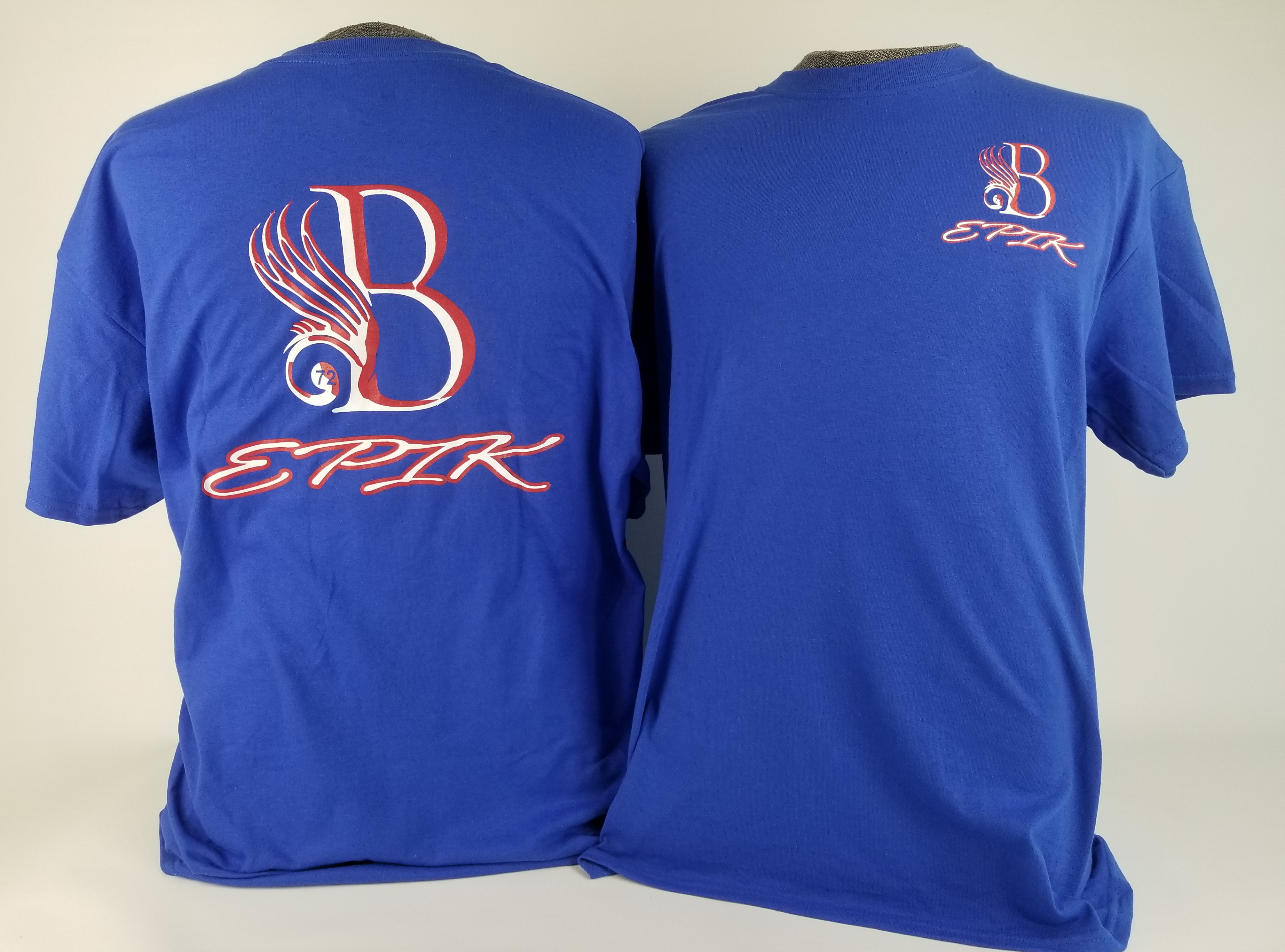 B EPIK T-SHIRT Blue, red, white (50/50 Cotton/Polyester blend)